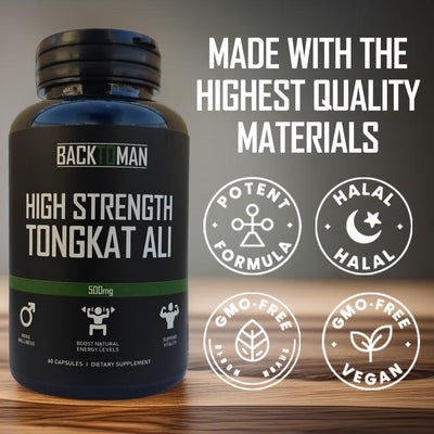 Tongkat Ali 500mg (60 capsules - 2 month supply)